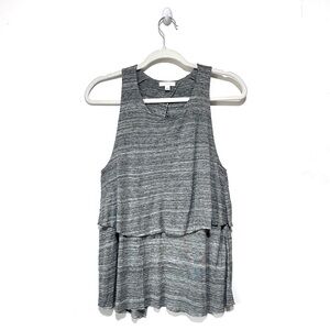 Aritzia Wilfred Gray Soft Open Back Tank Top Size Small